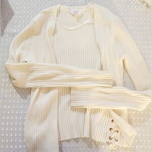 Candie's Ivory Cardigan